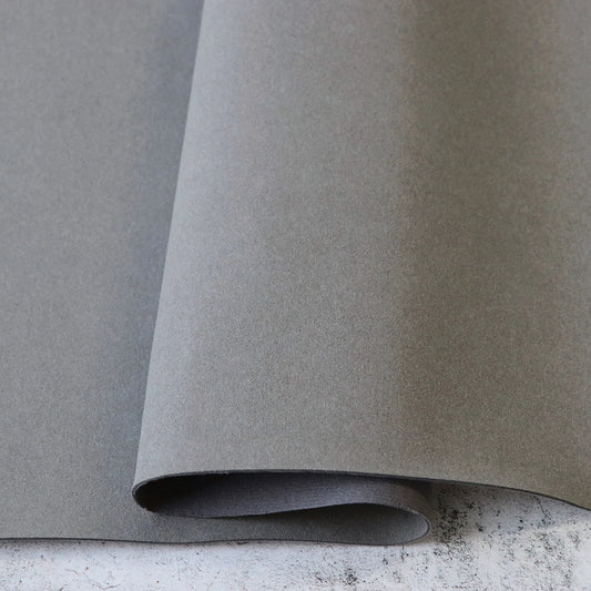 Sallie Tomato - Microsuede - 1/2 Yard (18") Pre-Cut - Fossil Grey