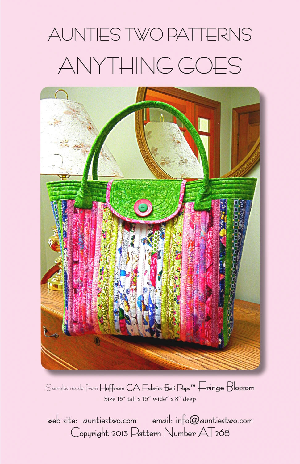 Anything Goes Bag Pattern By Aunties Two