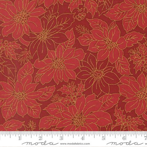 Preorder - Moda - Merry Manor - Christmas Poinsettia Blooms - 33862 12M - Expected Release May 2026