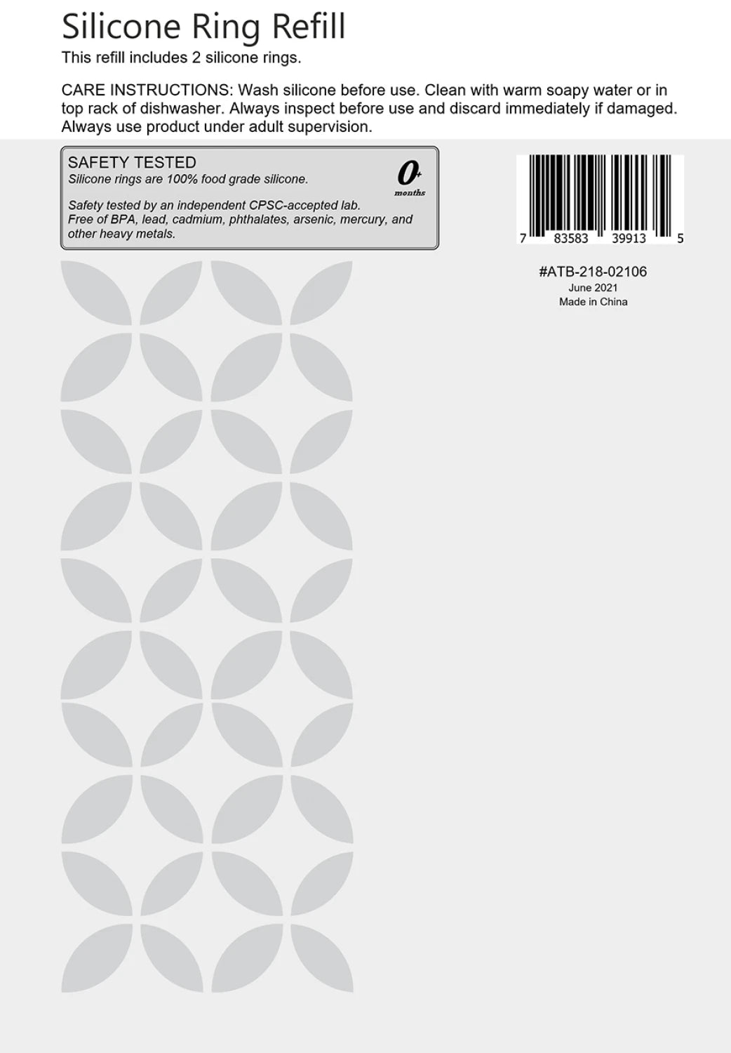 Around The Bobbin Silicone Ring Refill For Baby Sensory Toys