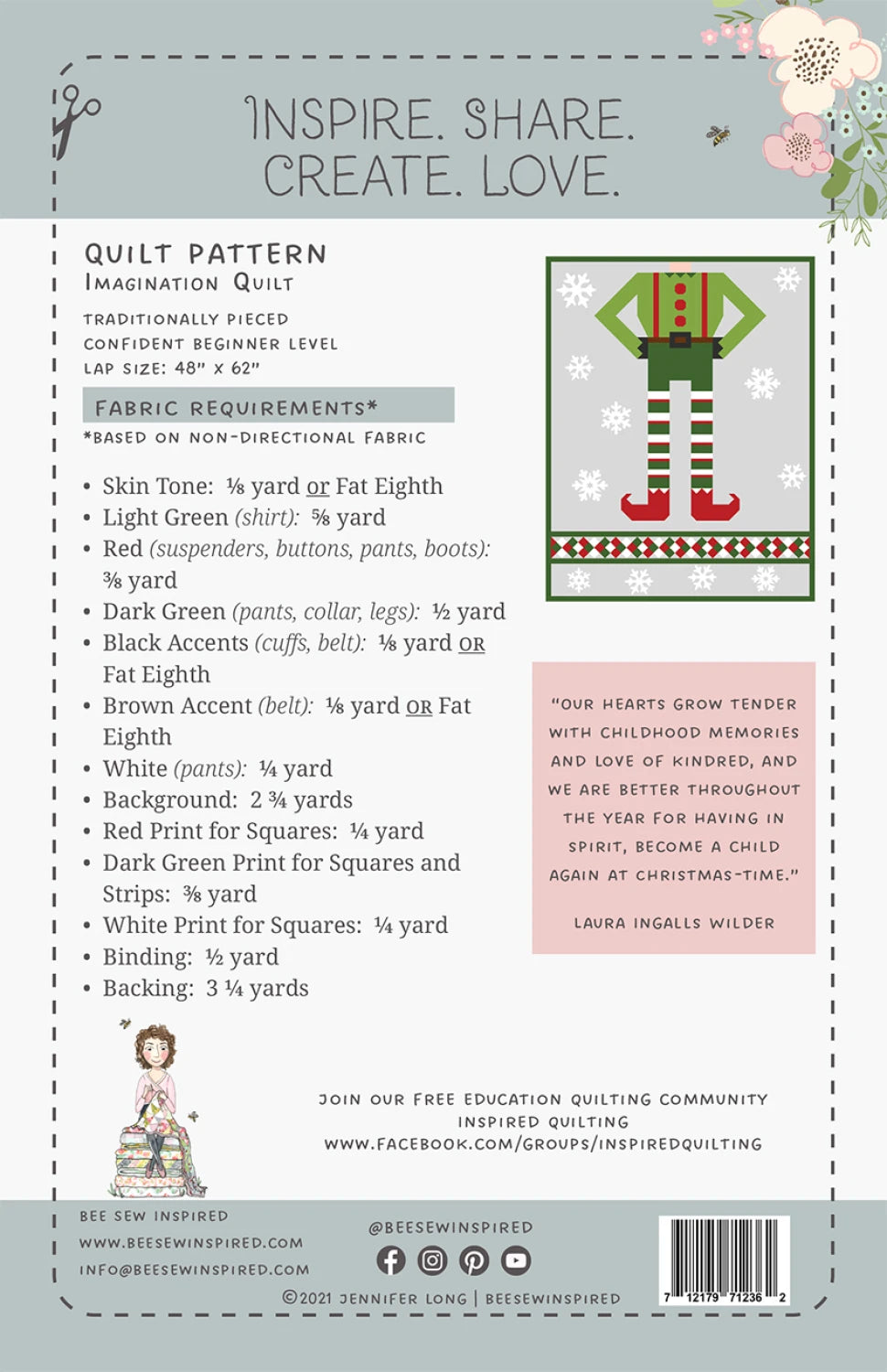 Be An Elf Quilt Pattern By Bee Sew Inspired