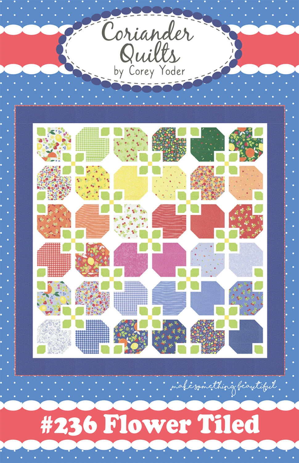 Flower Tiled Quilt Pattern By Coriander Quilt