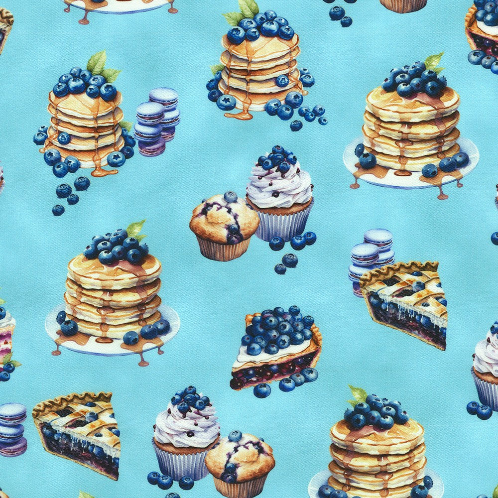 Robert Kaufman - Blueberry Brunch - Blueberry Baked Goods - SRKD-23281-264 SPA