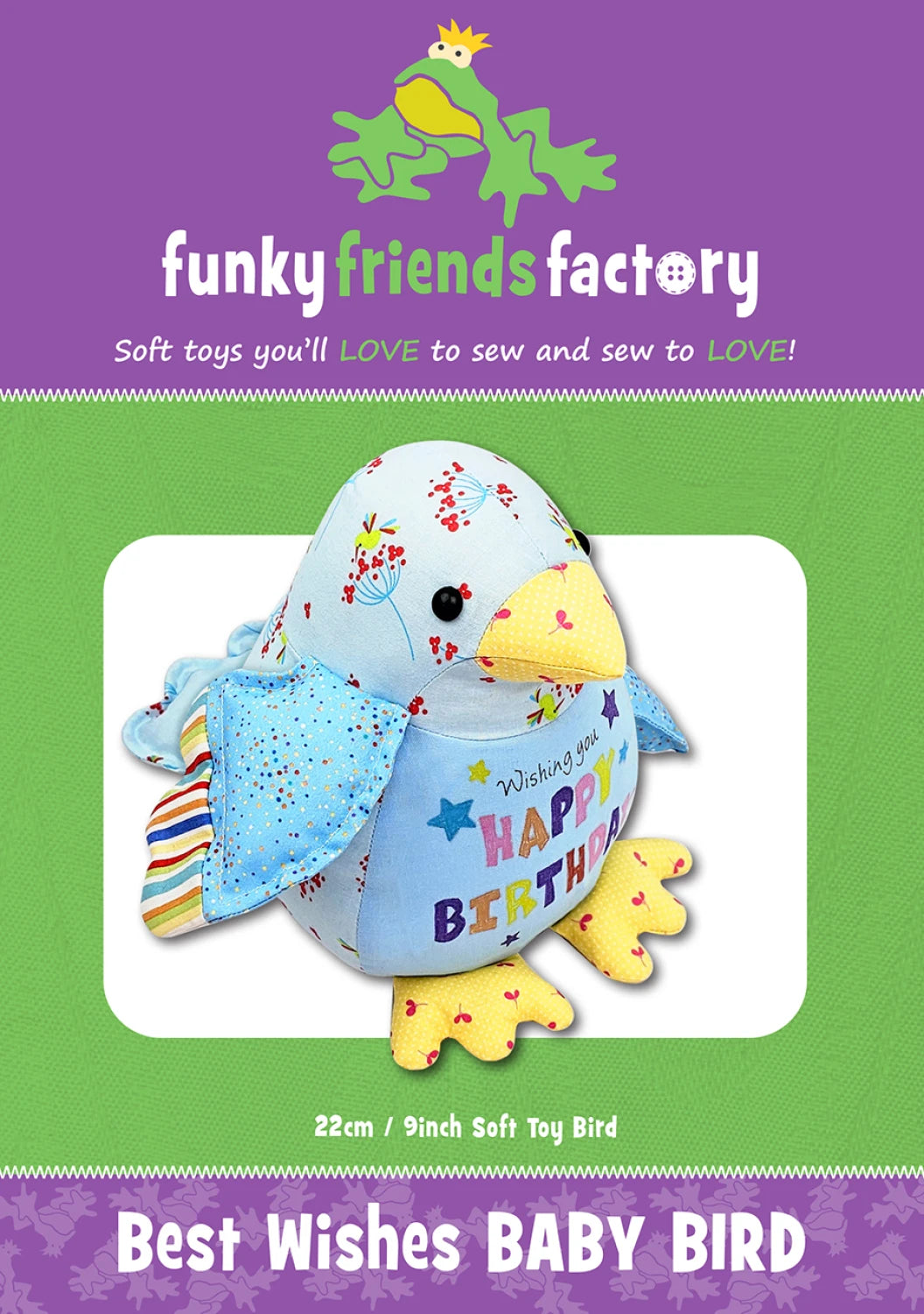 Best Wishes Baby Bird Stuffed Animal Pattern By Funky Friends Factory