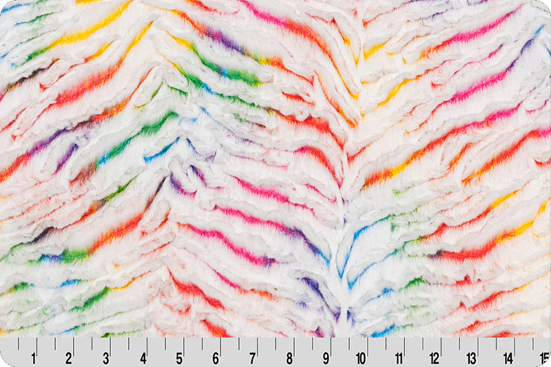 Shannon Fabrics Minky - Luxe Cuddle Prism Vibrant Rainbow - 58"/60" Wide