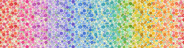 Preorder - Lewis And Irene - Boho Blooms - Rainbow Ombre Florals - L13 - Ships May 2026