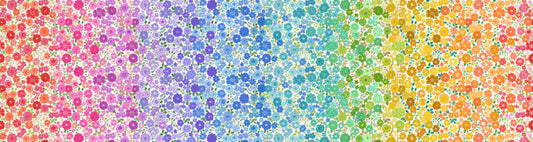 Preorder - Lewis And Irene - Boho Blooms - Rainbow Ombre Florals - L13 - Ships May 2026