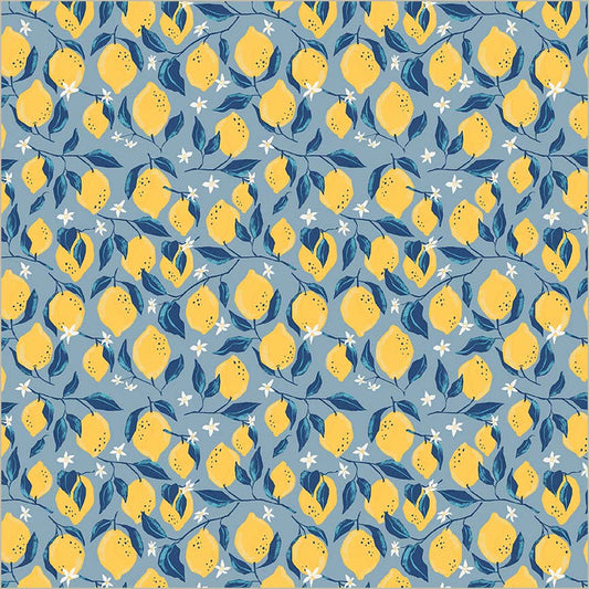Preorder - Windham - Villa Sol Organic - Lemons - 55229-2 Sea Blue - Ships May 2026