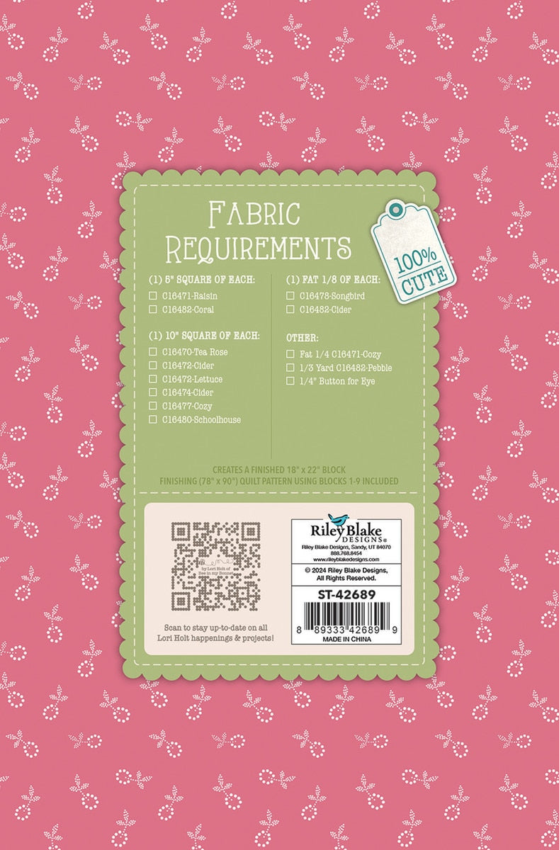 Gentler Times Gentle Goose No. 9 Quilt Seeds Pattern By Lori Holt