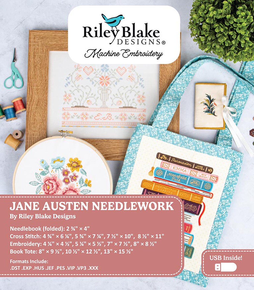 Riley Blake - Jane Austen Machine Embroidery CD Needlework Projects
