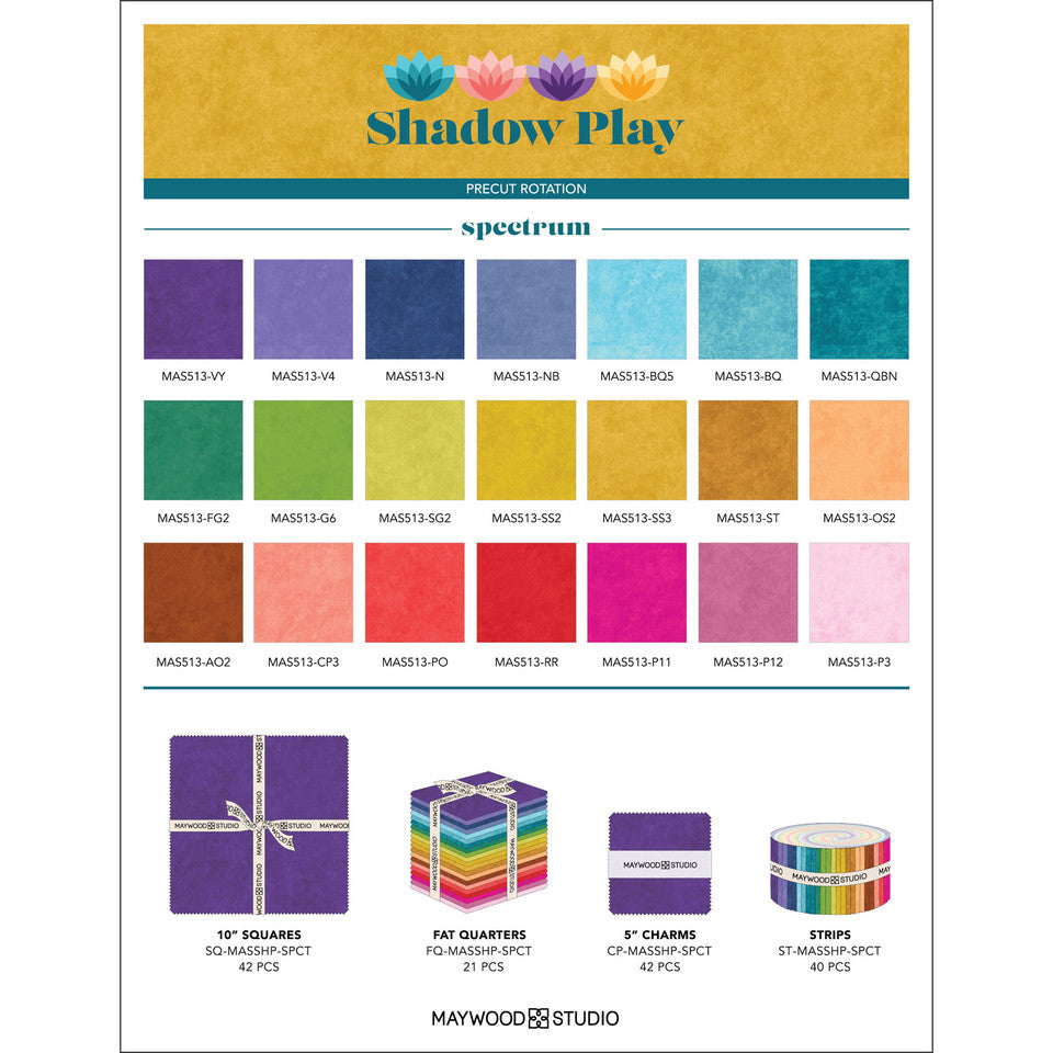 Maywood Studio - Shadow Play 10" Square Pack - Factory Precut Bundle