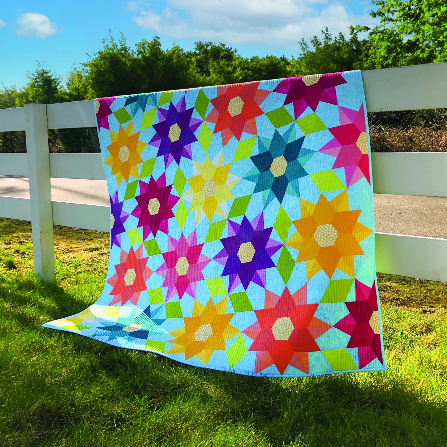 Dancing Dahlias Quilt Pattern By The Quilted Life