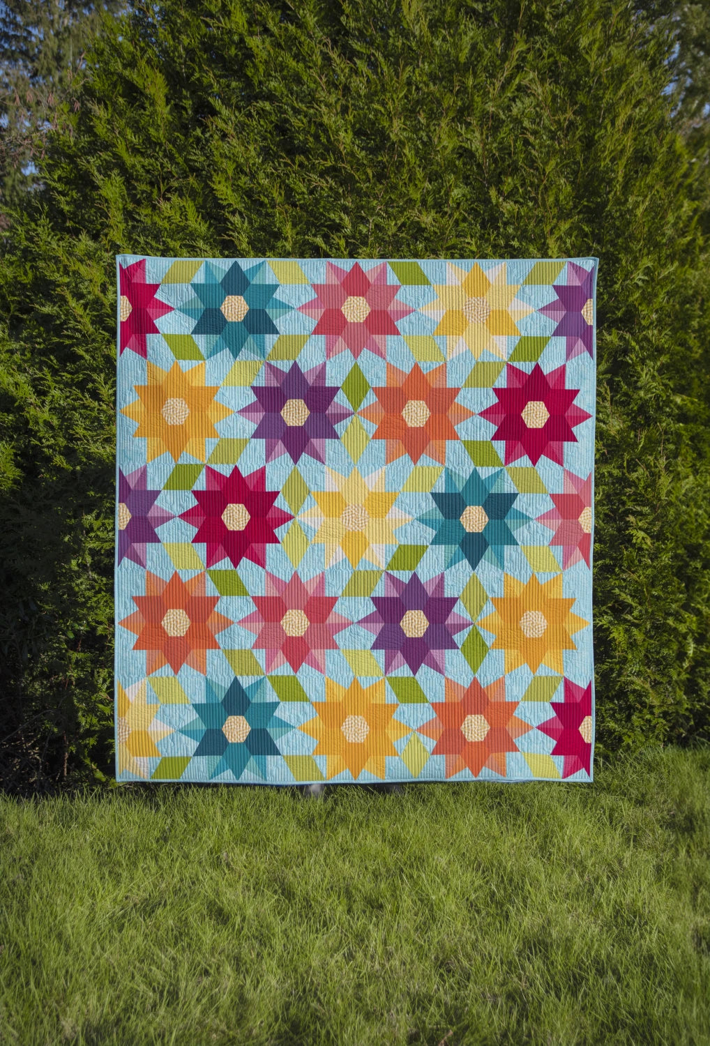 Dancing Dahlias Quilt Pattern By The Quilted Life