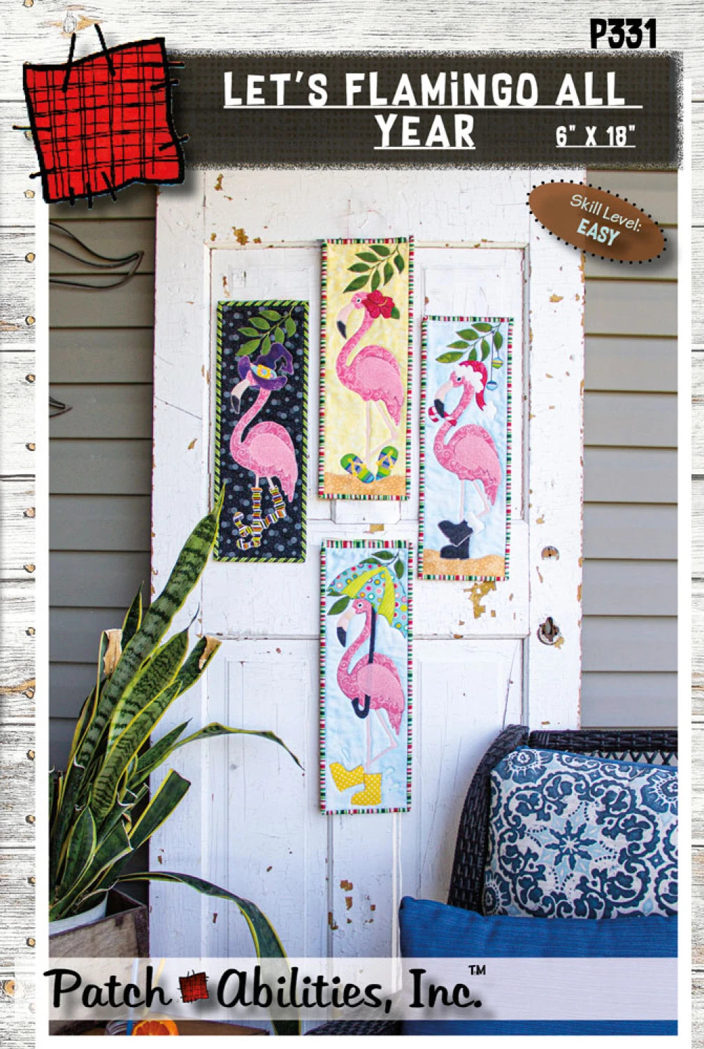 Lets Flamingo All Year Wall Hanging Quilt Pattern By Patch Abilities