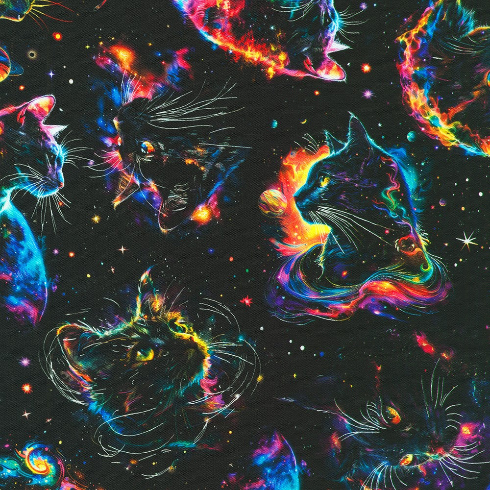Robert Kaufman - Galaxy Cats - Celestial Space Cats and Stars - SRKD-23924-325 CELESTIAL
