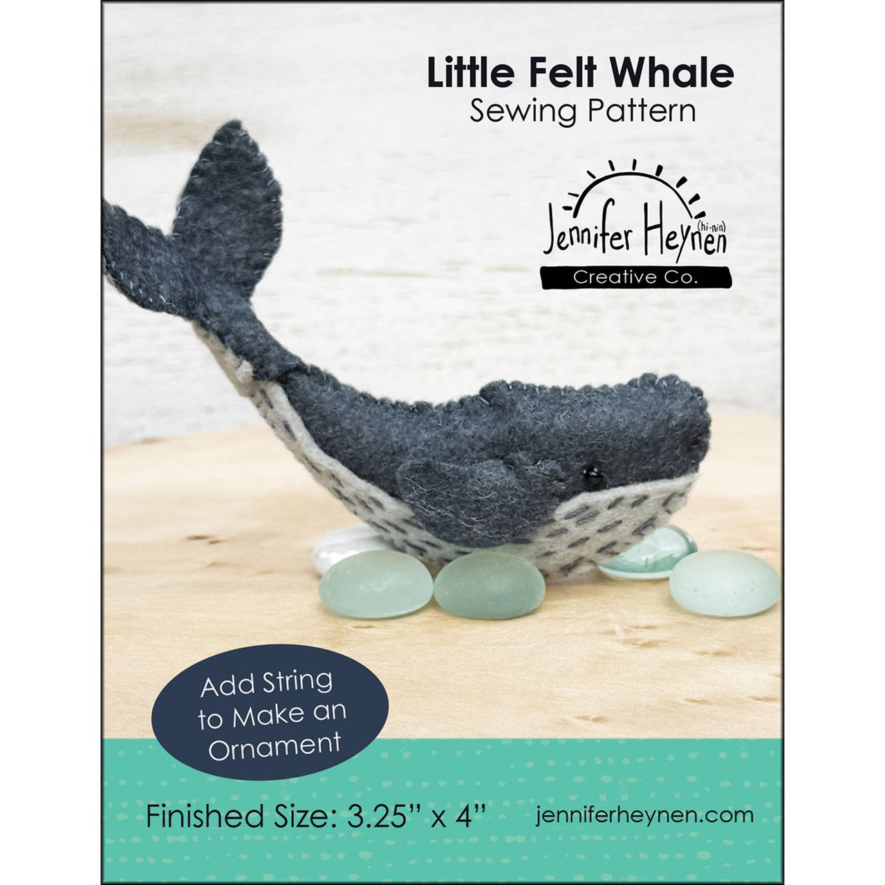 Little Felt Whale Pattern By Jennifer Heynen