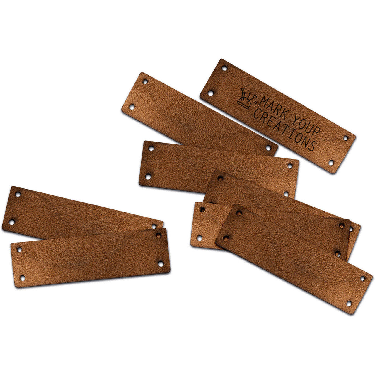 Craft Labeler - Brown Leather Labels - 5ct