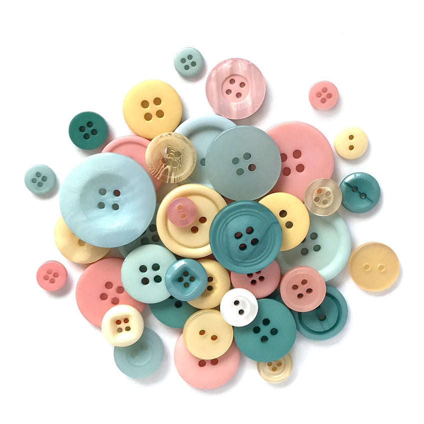 Buttons Galore and More - Button Basics Colorful Craft And Sewing Buttons - Bohemian