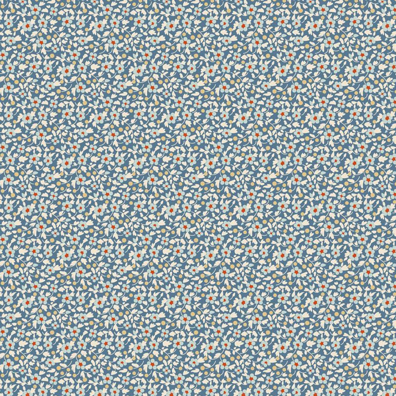 Tilda - Brie Basics - Small Florals - Blue - 130131