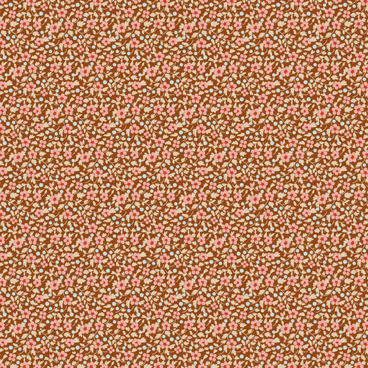 Tilda - Brie Basics - Small Florals - Brown - 130137