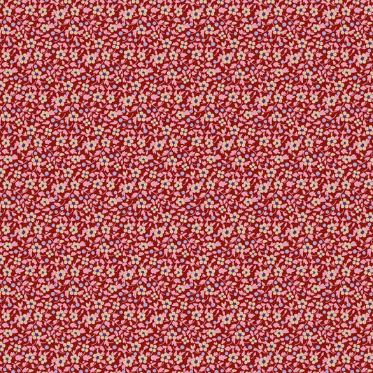 Tilda - Brie Basics - Small Florals - Red - 130149