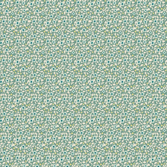 Tilda - Brie Basics - Small Florals - Teal - 130191