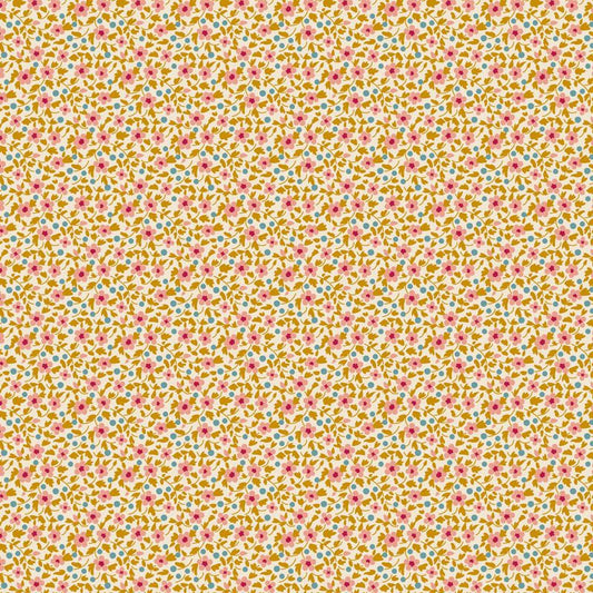 Tilda - Brie Basics - Small Florals - Mustard - 130196