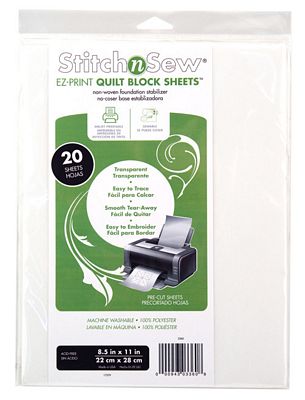 Stich n Sew EZ Quilt Block 8.5 in x 11 in Sheets