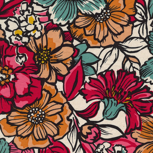 Kokka - Jambo - Big Flower Florals - KOKYGA-89030-2-A