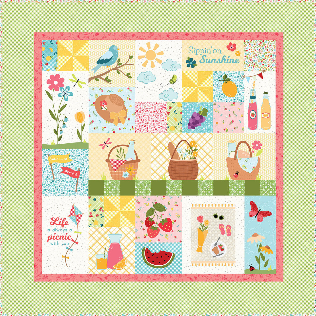 Kimberbell - Sippin' On Sunshine Factory Cut Fabric Kit