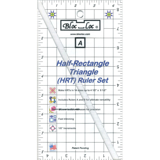 Bloc Loc - Half Rectangle Triangle - 2:1 Large Set (4-1/2" x 8-1/2")