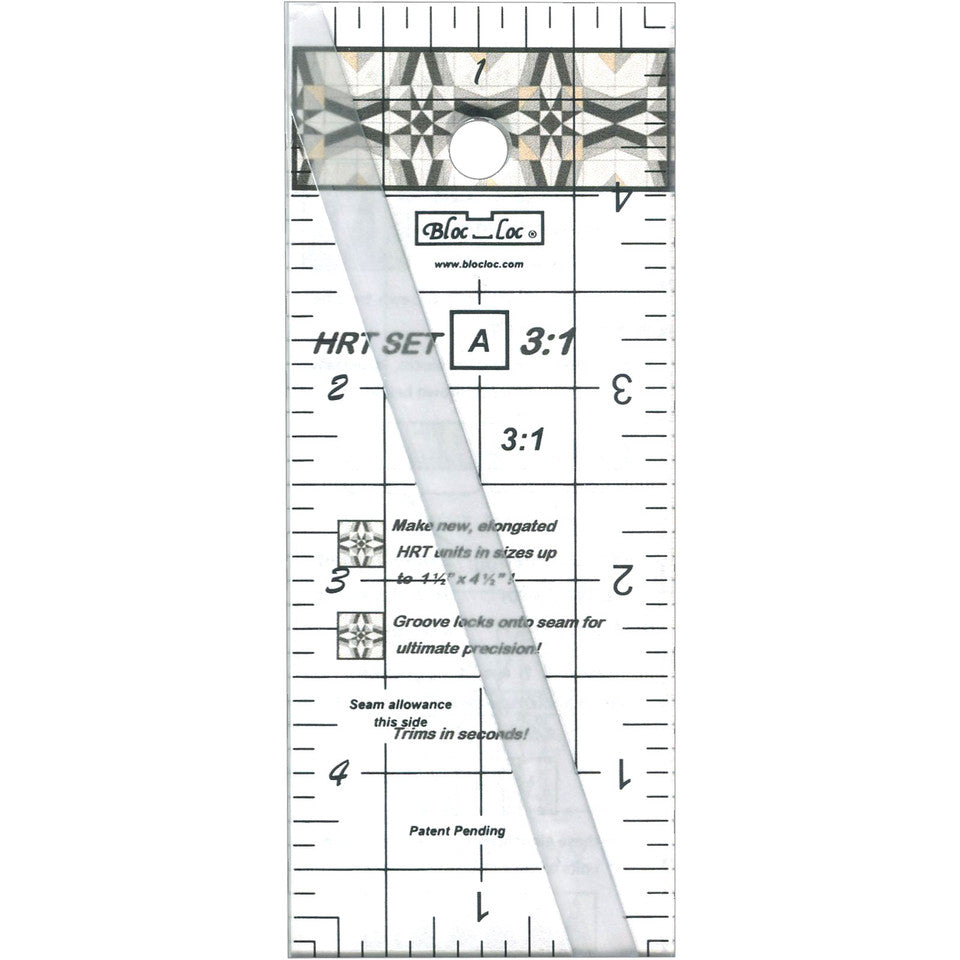 Bloc Loc - Half Rectangle Triangle - 3:1 Mini Set (2" x 5")