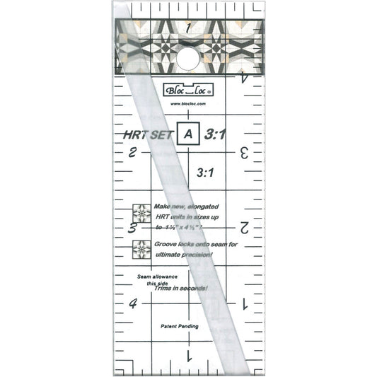 Bloc Loc - Half Rectangle Triangle - 3:1 Mini Set (2" x 5")
