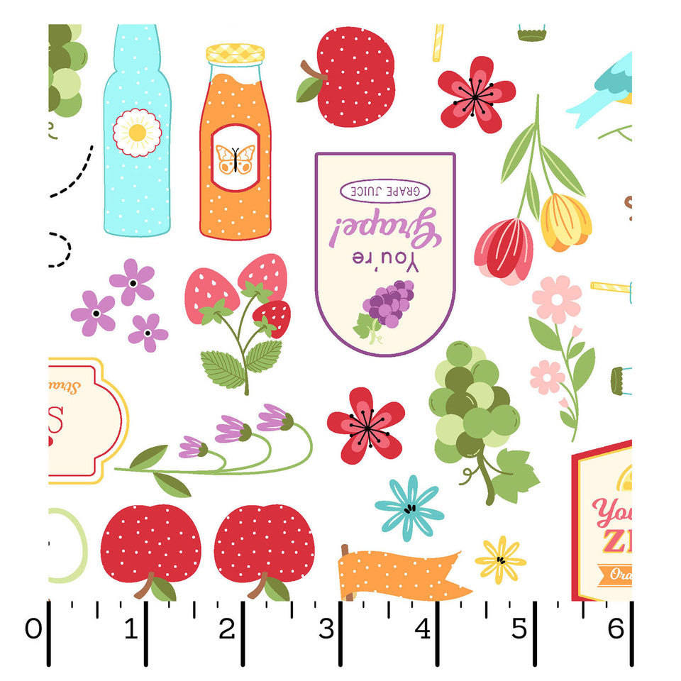 Kimberbell - Sippin' On Sunsine - Summer Day Focal Print - MAS11071-W