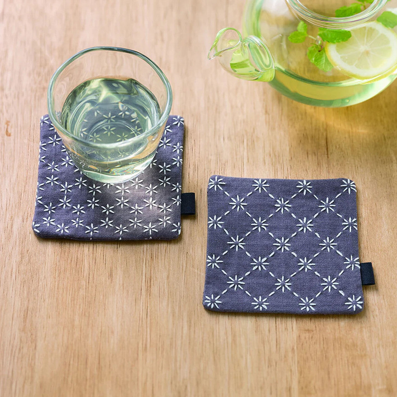 Lecien - Sashiko Coaster Pair (2ct) Kit - 592503