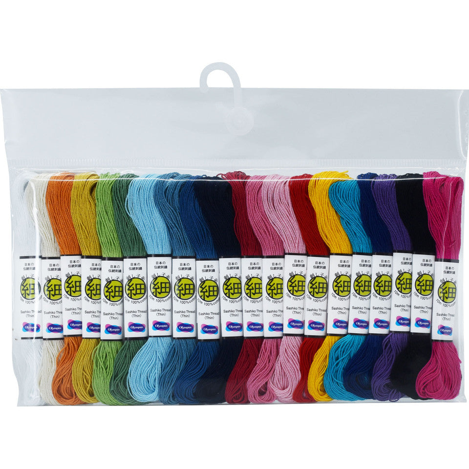 Olympus Sashiko Thin 3 Ply Thread Assortment