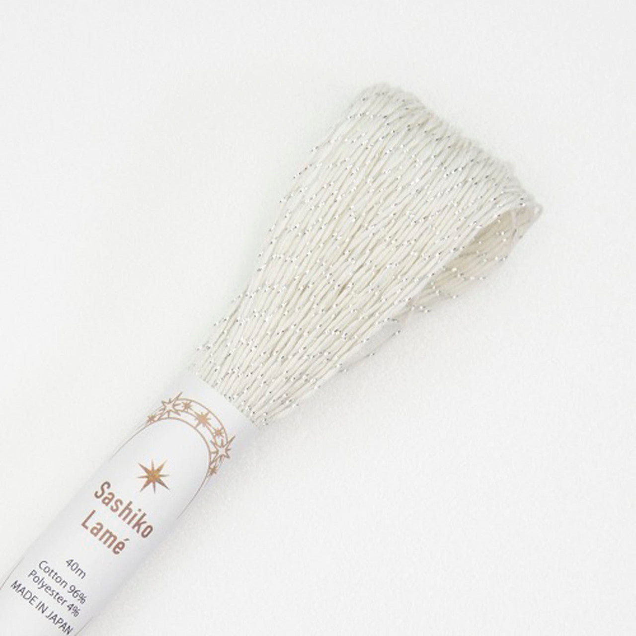 Olympus Sashiko Lame - Medium Skein 44 yds - White / Cream - SL1