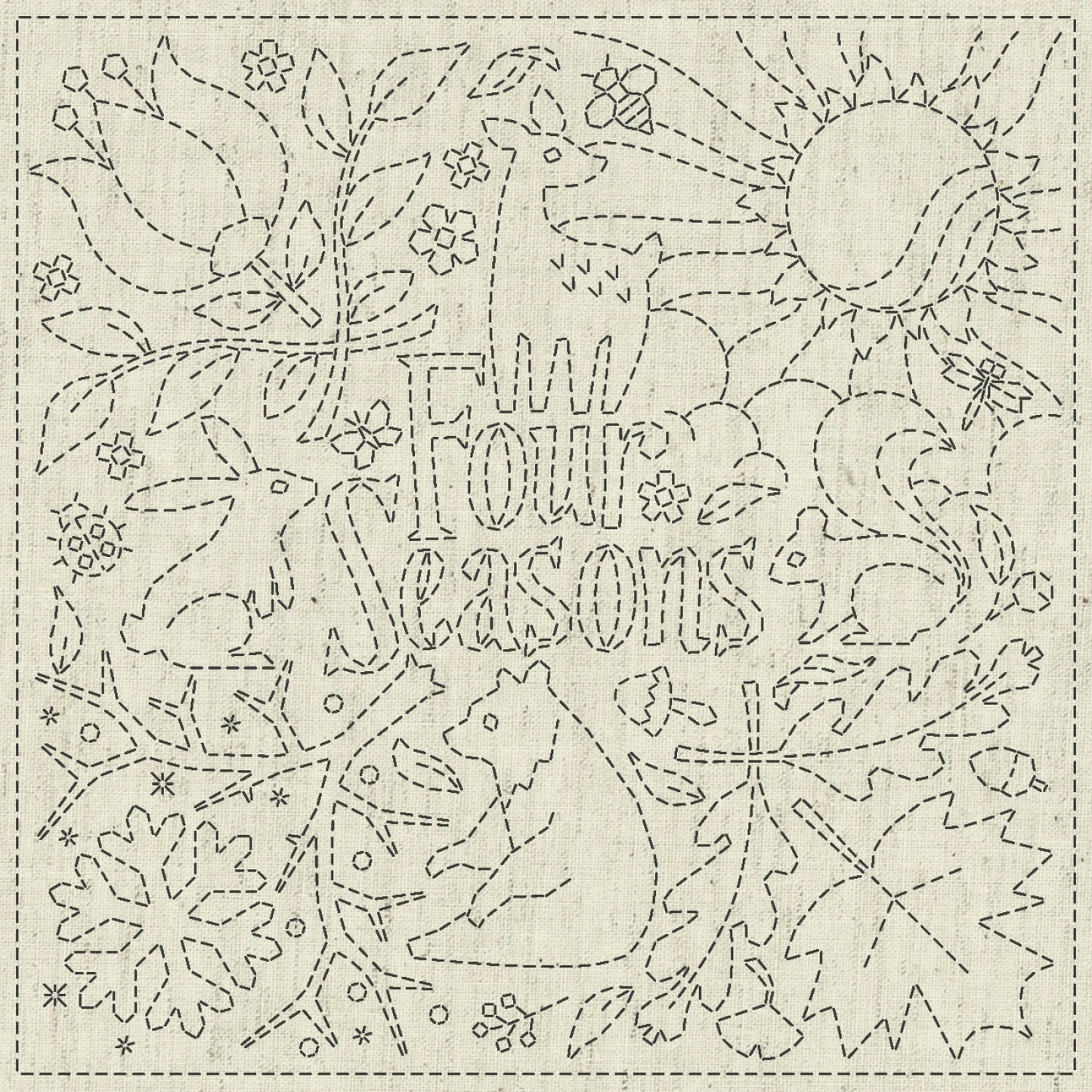 QH Textiles Sashiko Cloth - Four Seasons