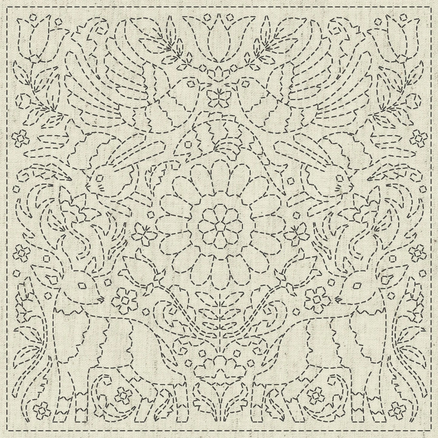 QH Textiles Sashiko Cloth - Good News