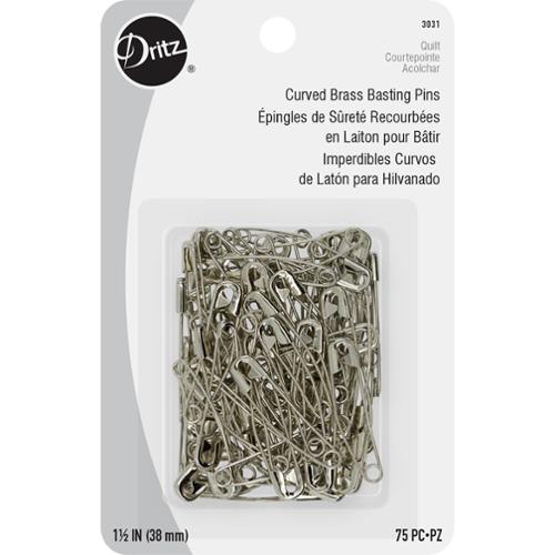 Dritz Curved Basting Pins Size 2 - 75 ct