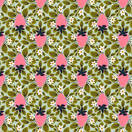 QT Fabrics - Afternoon Tea - Strawberries - 2710-31740-Q