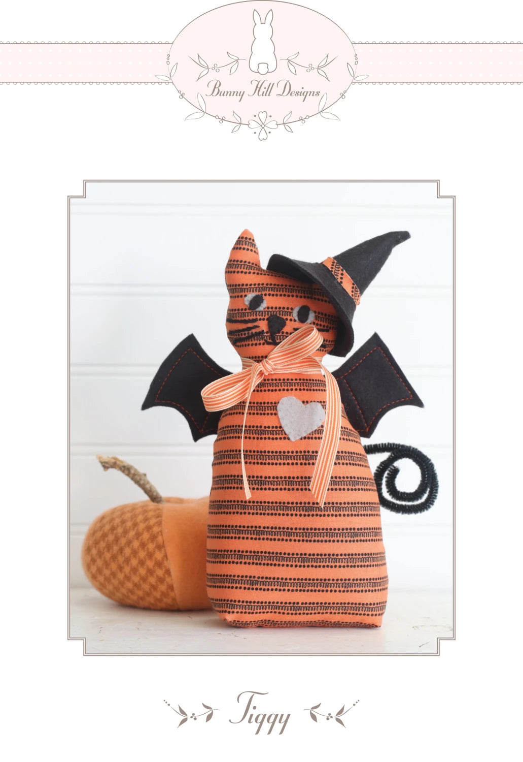 Tiggy Halloween Cat Stuffed Animal Pattern By Bunny Hill Designs