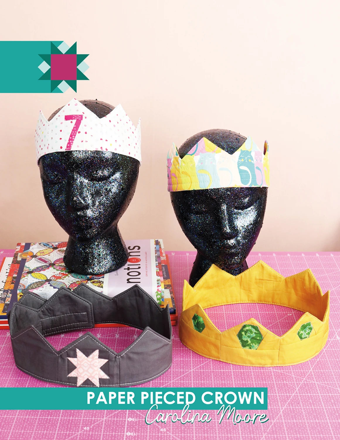 Paper Pieced Crown Pattern By Carolina Moore