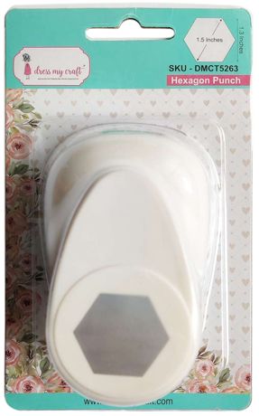 Dress My Craft 1.5" Hexagon Punch