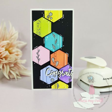 Dress My Craft 1.5" Hexagon Punch