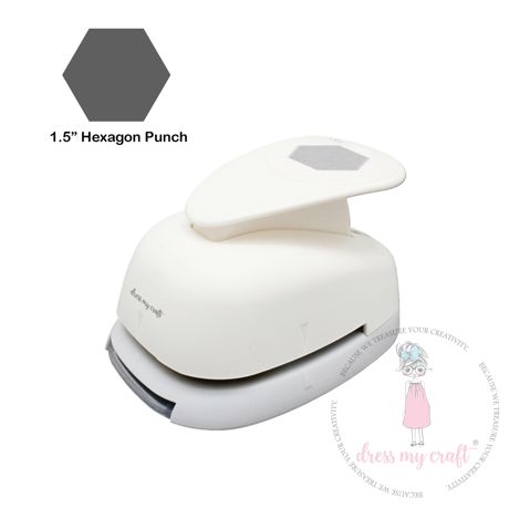 Dress My Craft 1.5" Hexagon Punch