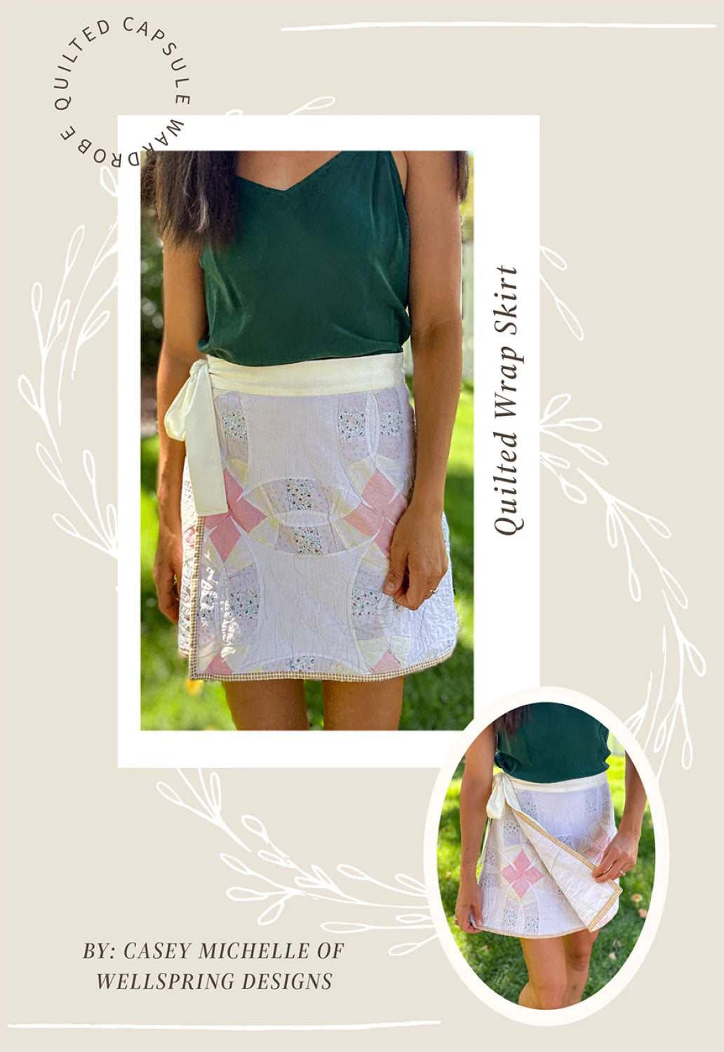 Quilted Wrap Skirt Pattern By Wellspring Designs