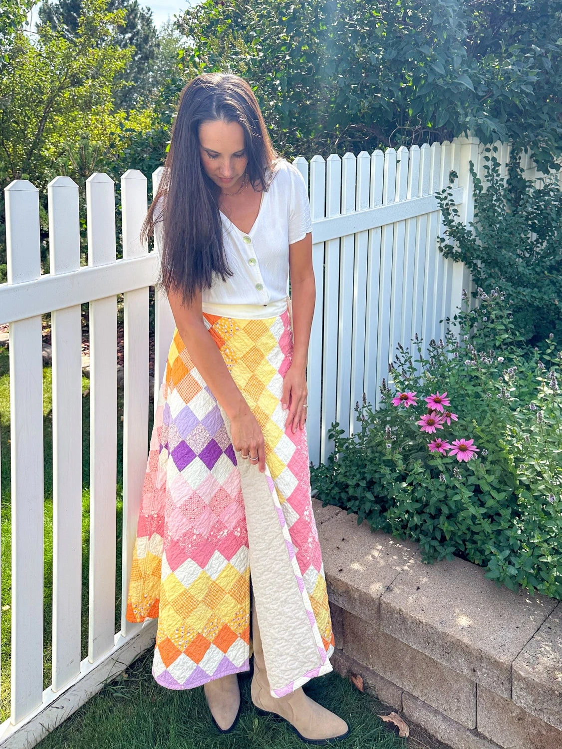Quilted Wrap Skirt Pattern By Wellspring Designs