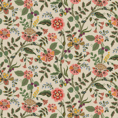 Cotton and Steel - Rifle Paper Co - Gracie - Floral Rayon in Linen - RP1700-LI6R