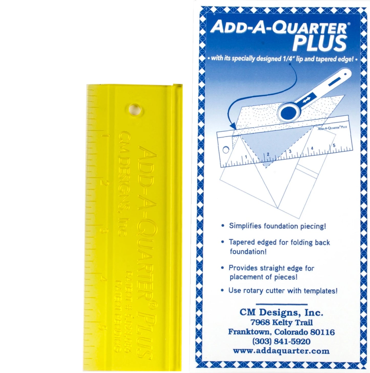 Add A Quarter 6" Plus Ruler
